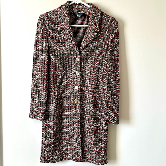 St. John | Jackets & Coats | Vintage St John Couture By Marie Gray Mid ...